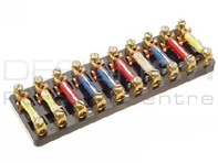 Fuse Rack ceramic 10-pole. Porsche 911 1974-89