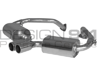 Exhaust Manifold Back System. Porsche 987 / 987C   REMUS