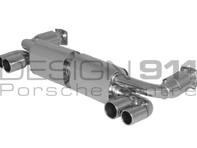 Exhaust Mufflers / Silencers Rear. Porsche 997 Turbo REMUS