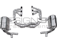 Exhaust Manifolds, Racing Cats and Rear Silencers. Porsche 997 Carrera REMUS