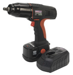 Sealey Cordless Lithium-ion Impact Wrench 18V 1/2"Sq Drive 300lbft with Battery and Charger