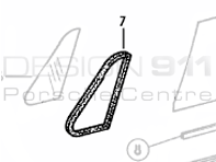 Front 1/4 Light Seal. Porsche 911