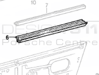 Door Window Scraper Inner. Porsche 911 / 964