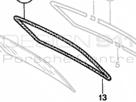 Rear Screen Seal. Porsche 911 Coupe