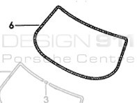 Front Screen Seal. Porsche 911 / 964