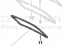 Rear Screen Seal. Porsche 911 / 964 Coupe