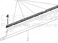 Side Sill Rubber Long. Porsche 968
