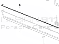 Side Sill Rubbers Long. Porsche 965