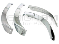 Side Sill Panel End Caps Chrome. Porsche 911 1965-73