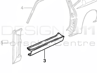 Side Sill Panel. Porsche 944 1982-91