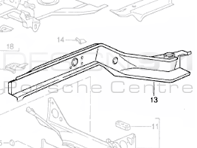 Inner Metal Sill. Porsche 964 / 993