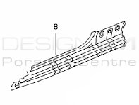 Inner Sill Panel. Porsche 986 Boxster