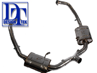 Exhaust Muffler / Silencer Sports DesignTek for Porsche Boxster 987 / Cayman