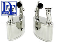 Exhaust Muffler / Silencer Rear box Sports DesignTek for Porsche 993