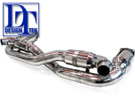 Exhaust Sports System for Porsche 997TT 06>> with 200 CELL CATS - DesignTek