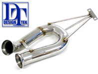 Exhaust Muffler / Silencer Long Neck G-Pipe DesignTek for Porsche 964 / 965