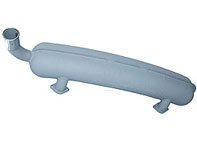 Exhaust Muffler / Silencer Rear box. Porsche 911 1974-83 (2 Inlet type)