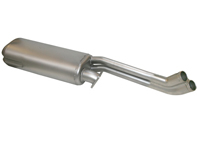 Exhaust Muffler / Silencer Rear box. Porsche 930 Turbo 1983-89