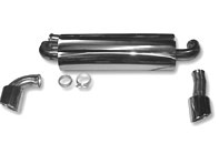 Exhaust Muffler / Silencer Rear box 1in 2out. Porsche 964