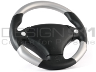 Steering Wheel Cavallo - Leather / Silver - RAID