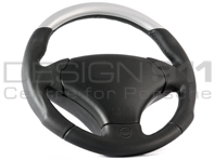 Steering Wheel Rivage - Leather / Silver - RAID