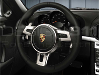 Steering Wheel 3-spoke Sport with paddle shift. Porsche 987 / 997 PDK cars