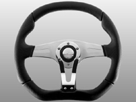 Steering Wheel Trek R - Black Lth / Chrome - Momo