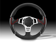Steering Wheel Millenium Sport - Black Lth / Red - Momo
