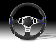 Steering Wheel Millenium Sport - Black Lth / Blue - Momo