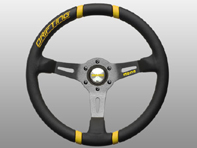 Steering Wheel Drifting - Black Lth / Yellow Inserts - Momo
