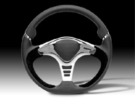 Steering Wheel GTR2 - Black Lth / Silver - Momo