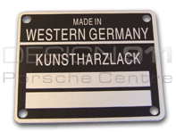 Sign Type Of Paint Colour. Porsche 911