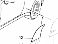 Stone chip foil. Rear 1/4 Panel Sticker. Porsche 993
