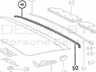 Sunroof Seal Rear Porsche 911 / 964 / 993
