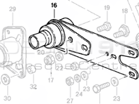 Spring Plate Rear. Porsche 911 1965-86 915 G/Box