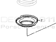 Shock Absorber Concaved washer. Porsche 964 / 993