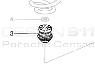 Shock Absorber Additional Spring. Porsche 993