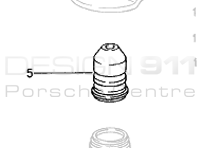Shock Absorber Rubber Stop. Porsche 993 RS