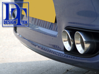 Exhaust Tail Pipes Twin Round Design DesignTek for Porsche 997 Turbo