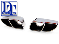 Exhaust Tail Pipes Twin Square Design DesignTek for Porsche 997 Turbo