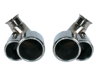 Exhaust Tail Pipes 4 Tube Design. Porsche 996 >>2001