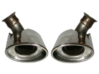 Exhaust Tail Pipe Set. Porsche 996 / 996 GT3