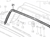 Rear Roll Bar Seal Targa Porsche 911 / 964