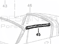 Targa Top Seal. Porsche 911 1974-89