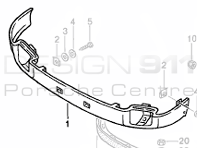 Front Lower Metal Valance Porsche 911 1984-89