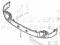 Front Lower Metal Valance Porsche 911 Turbo