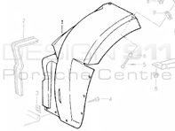 Wheel Arch Liner Front. Porsche 964 RS