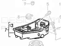 Wing Petrol Filler Bowl. Porsche 964