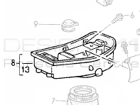Wing Front Petrol Filler Bowl. Porsche 993