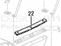 Rear Bumper to Body Seal. Porsche 993 Turbo